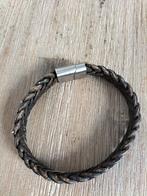 2 Leren armbandjes voor heren, Ophalen of Verzenden, Gebruikt, Bruin, Leer