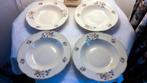 4 DIEPE SOEPBORDEN PLATEELBAKKERIJ ZUID-HOLLAND, Ophalen of Verzenden, Zo goed als nieuw, Bord(en), Overige stijlen