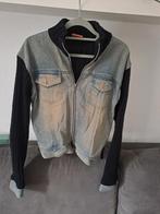 Spijkervest met gebreide details, Ophalen of Verzenden, Gedragen, Blauw