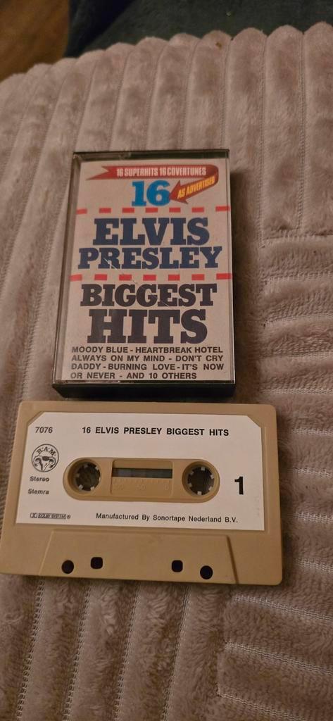 Elvis Presley - Biggest Hits  covertunes Cassetteband, Cd's en Dvd's, Cassettebandjes, Gebruikt, Origineel, Rock en Metal, 1 bandje