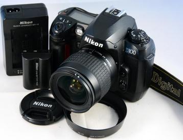 Nikon D100 body met AF Nikkor 28-80mm/3.3-5.6G TOP STAAT beschikbaar voor biedingen