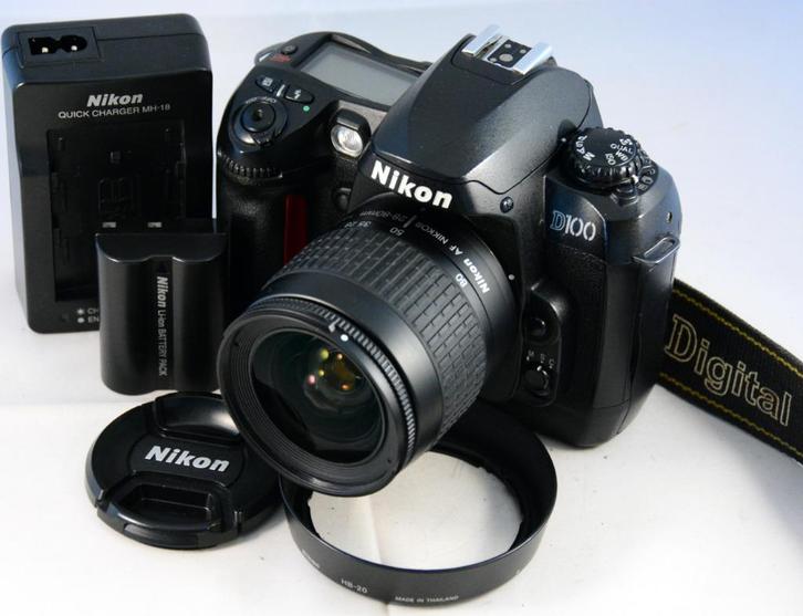 Nikon D100 body met AF Nikkor 28-80mm/3.3-5.6G TOP STAAT, Audio, Tv en Foto, Fotocamera's Digitaal, Gebruikt, Spiegelreflex, Nikon