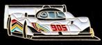 Peugeot type 905 racewagen pin, Verzenden, Nieuw, Transport, Speldje of Pin