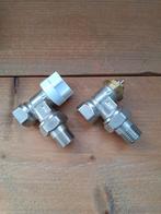Thermostaat radiatorkranen - Set van 2, Doe-het-zelf en Verbouw, Verwarming en Radiatoren, Ophalen of Verzenden, Gebruikt