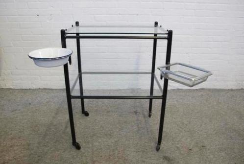Serveerwagen vintage medische ziekenhuis Side table trolley, Huis en Inrichting, Tafels | Sidetables, Ophalen of Verzenden