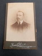 cdv carte de visite man snor Haarlem van Roon P J v Schaick, Verzenden, Voor 1940, Zo goed als nieuw, Foto