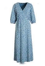 Juffrouw Jansen maxi jurk Nadine maat XL, Kleding | Dames, Blauw, Maat 46/48 (XL) of groter, Ophalen of Verzenden, Zo goed als nieuw