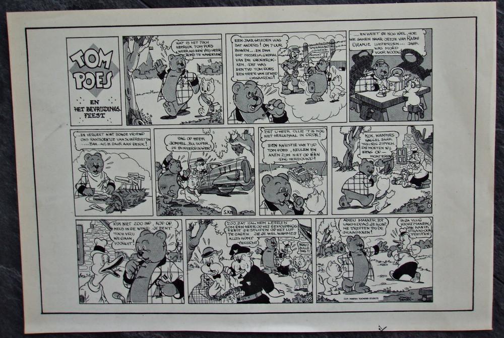 Tom Poes en het bevrijdingsfeest 1946 - Ons Vrije Nederland, Verzenden, Olivier B, Bommel en Tom Poes, Zo goed als nieuw, Overige typen