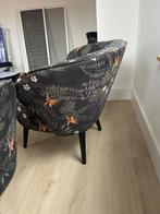 Bloemen Fauteuils Bo (Woood) als nieuw, Huis en Inrichting, Fauteuils, Ophalen, Minder dan 75 cm, Bloemen, Zo goed als nieuw