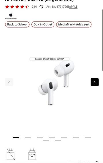 Apple AirPods Pro 2e Gen - Nieuw! beschikbaar voor biedingen