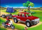 PLAYMOBIL 70116 Pick-Up en Motor met Tent 80 delig, Kinderen en Baby's, Speelgoed | Playmobil, Ophalen of Verzenden, Nieuw, Complete set