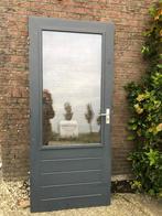 |Hardhouten buitendeur| schuurdeur| dubbelglas| 200X88|, Ophalen, Gebruikt, 80 tot 100 cm, Buitendeur