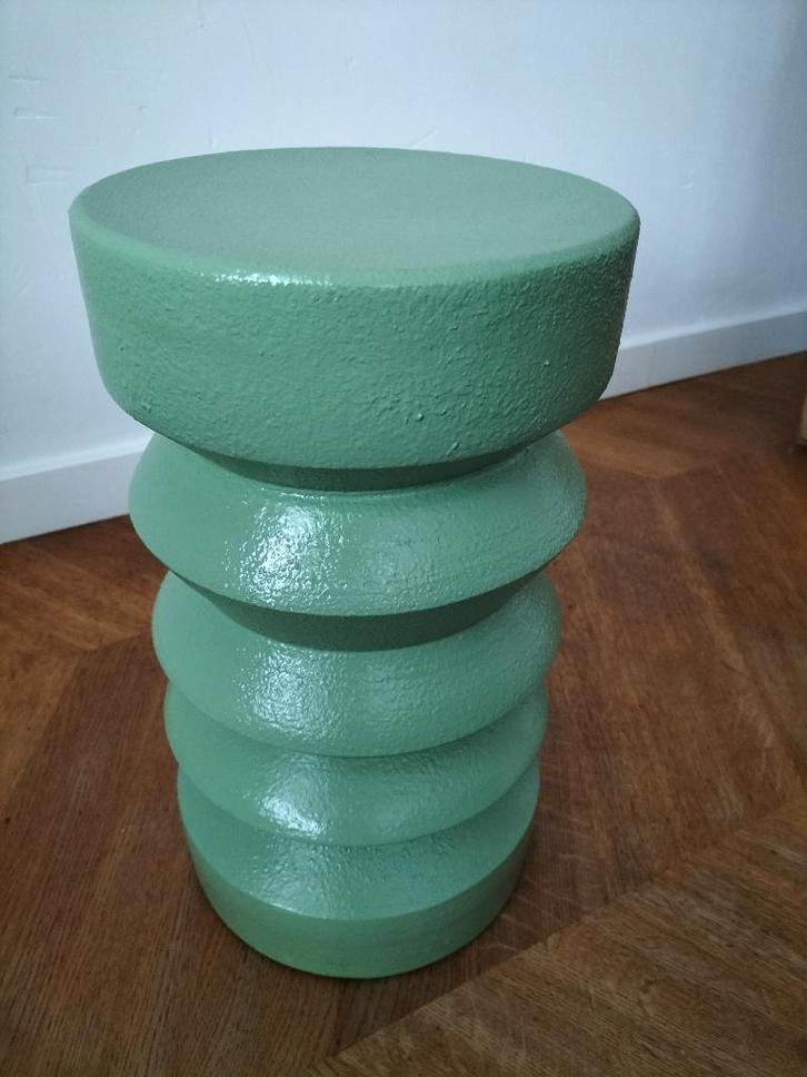 HKliving bijzettafel, Huis en Inrichting, Tafels | Bijzettafels, Zo goed als nieuw, Rond, Minder dan 45 cm, Minder dan 55 cm, Overige materialen