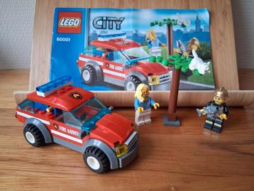 Lego city brandweercommandant complete set met boekje beschikbaar voor biedingen
