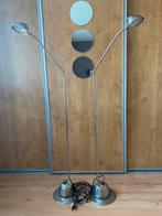 Twee RVS vloerlampen, Ophalen, Zo goed als nieuw, Metaal, 100 tot 150 cm