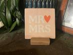 Keramische tegel Mr Mrs - huwelijk, Ophalen of Verzenden, Nieuw