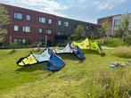 3 kites set - North Evo - maten 7, 9 en 12 en bar, Watersport en Boten, Kitesurfen, Geen board, Ophalen of Verzenden, Gebruikt
