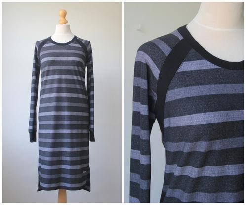 Jane Lushka - hele mooie travel jurk / grijs zwart / maat S, Kleding | Dames, Jurken, Zo goed als nieuw, Maat 36 (S), Grijs, Boven de knie