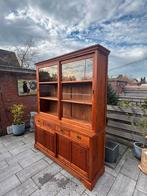 Buffetkast teak met schuifdeuren en 4 lades erg mooie kast, Huis en Inrichting, Kasten | Buffetkasten, Gebruikt, 200 cm of meer