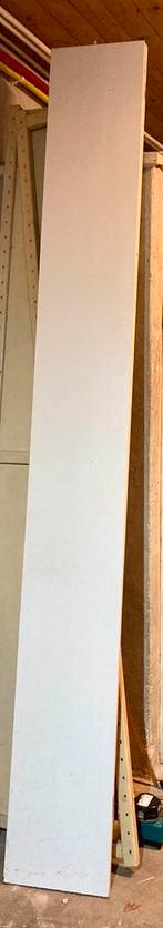 Wit geplastificeerde spaanplaat 2.50x30 cm., Doe-het-zelf en Verbouw, Platen en Panelen, Ophalen, Gebruikt, Overige materialen