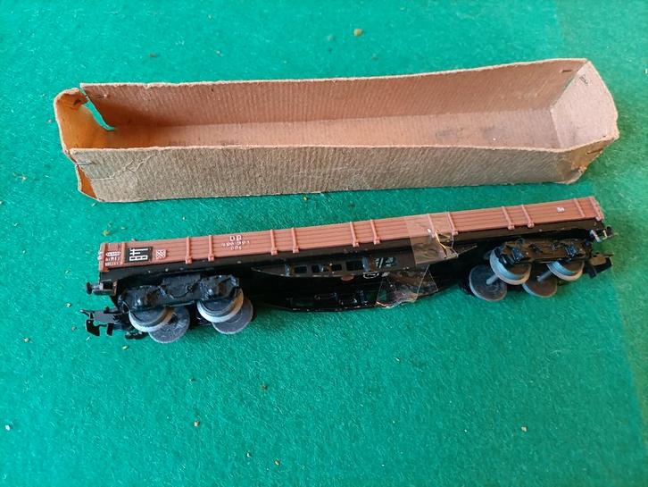 Märklin Platte Wagon - Gebruikt, Hobby en Vrije tijd, Modeltreinen | H0, Gebruikt, Wagon, Wisselstroom, Märklin, Analoog, Ophalen of Verzenden