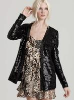 rachel zoe bailey sequined black smoking jacket | 36, Kleding | Dames, Zwart, Ophalen of Verzenden, Zo goed als nieuw, Jasje