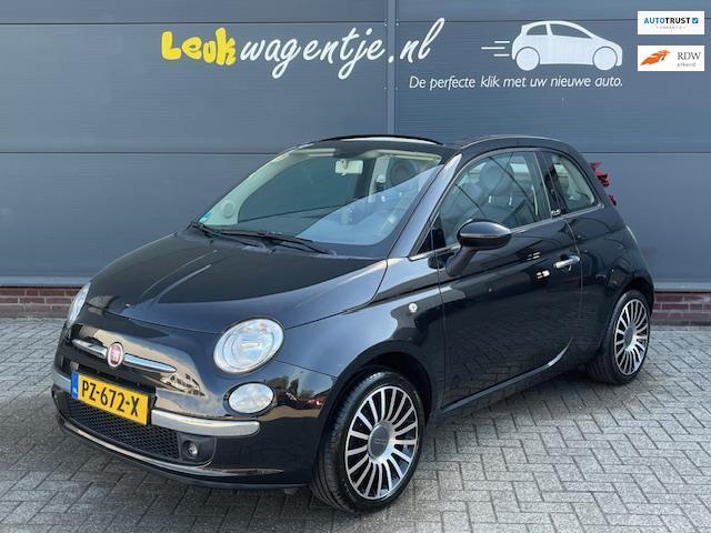 Fiat 500 C 1.2 Lounge Cabrio *leder *navigatie *16 inch, Auto's, Fiat, Bedrijf, Te koop, 500C, ABS, Airbags, Airconditioning, Centrale vergrendeling