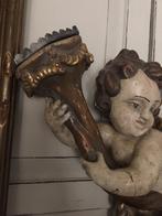 Antieke houten engel, Ophalen of Verzenden