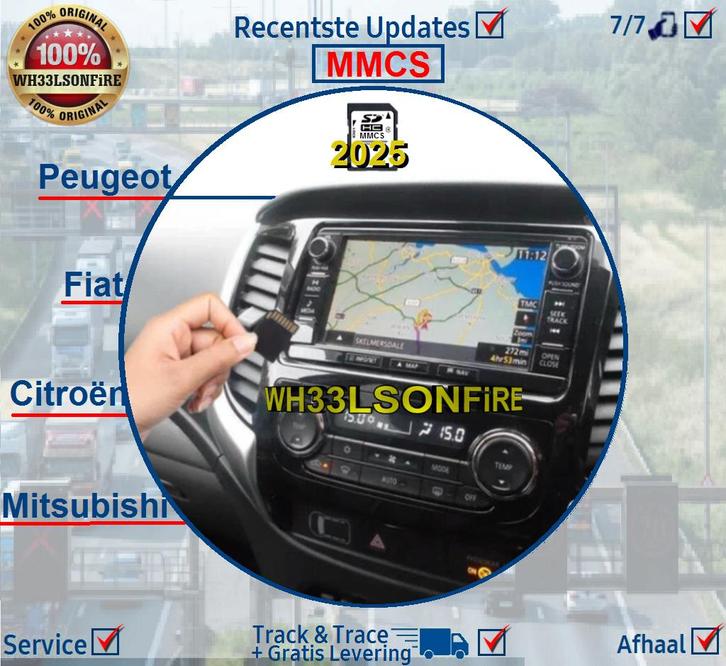 Mitsubishi - Peugeot - Citroën - Fiat MMCS 2025 Navigatie SD, Computers en Software, Navigatiesoftware, Nieuw, Landkaarten, Heel Europa