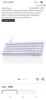 Dierya gaming keybord, Computers en Software, Toetsenborden, Ophalen of Verzenden, Nieuw