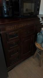 Houten kast met lades en 2 kastjes, Ophalen