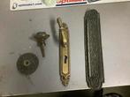 Antieke deurknop met beslag - snel en goedkoop!, Ophalen of Verzenden, Gebruikt, Koper of Messing, Klink of Kruk