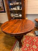 Antieke ronde Mahonie Tafel - koloniaal! Oud engels klassiek, Ophalen of Verzenden
