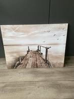 Schilderij Steiger aan het Water, Ophalen, 50 tot 75 cm, Zo goed als nieuw, Schilderij