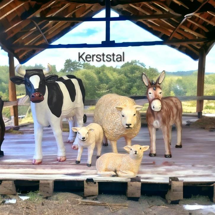 Kerststal dieren, beeld ezel, Kerst, Kerstmis beelden, Diversen, Kerst, Nieuw, Ophalen