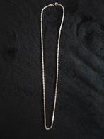 Zilveren koningsketting 65cm 3mm dik 925zilver met kruis, Ophalen of Verzenden, Zo goed als nieuw, Zilver, Zilver