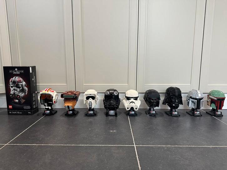 Lego Star Wars Helmets Set (10 stuks - compleet!), Kinderen en Baby's, Speelgoed | Duplo en Lego, Zo goed als nieuw, Lego, Complete set