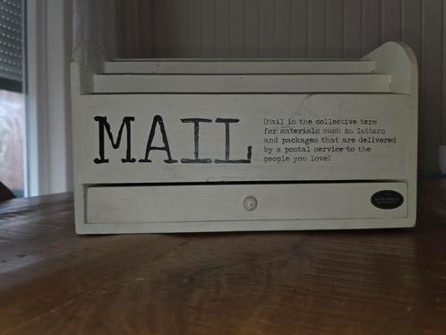 Vintage Brievenbak met Lade - Mail Organizer - Riverdale, Huis en Inrichting, Woonaccessoires | Overige, Zo goed als nieuw, Ophalen of Verzenden