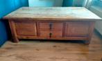 LAATSTE DAG TEAB, hardhouten salontafel, 148 x 90 x 50, Huis en Inrichting, Tafels | Salontafels, Ophalen, Gebruikt, 100 tot 150 cm
