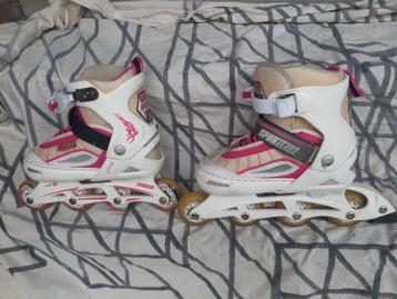 ABEC skeeler, sportline, wit, instelbaar 32-35 beschikbaar voor biedingen