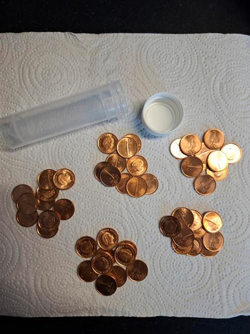 Tube met 50 gloednieuwe Centen 1980. (250+ tubes aanwezig)., Postzegels en Munten, Munten | Nederland, Setje, 1 cent, Koningin Juliana