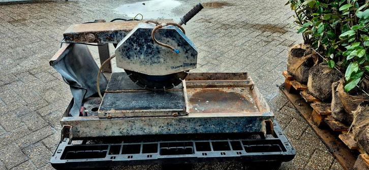 Steenzaagtafel / Tegelzaagmachine - 350mm Diamantblad, Doe-het-zelf en Verbouw, Gereedschap | Zaagmachines, Zo goed als nieuw