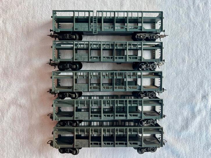5x Lima FS Italia 666100 autotransport, Hobby en Vrije tijd, Modeltreinen | H0, Gebruikt, Wagon, Gelijkstroom, Lima, Ophalen of Verzenden