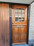 GERESERVEERD Houten buitendeur met glas, Ophalen, Gebruikt, 80 tot 100 cm, Buitendeur