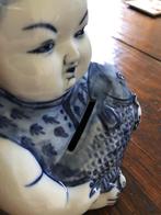 Spaarpot - aardewerk - Japans Sumo-meisje - brocante, Ophalen of Verzenden, Zo goed als nieuw, Steen, Aardewerk of Keramiek, Dier
