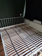 Ikea bed frame met lattenbodems 160 cm x 200 cm Nijmegen, 160 cm, Gebruikt, Metaal, Wit