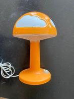 Oranje Tafellamp: paddestoel van kunststof merk IKEA, Gebruikt, Ophalen of Verzenden, Minder dan 50 cm, Kunststof