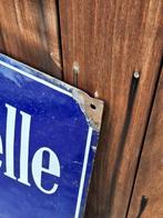 Zwaar, groot, dik geëmailleerd gebold bord Kreis-Sparkasse., Verzamelen, Merken en Reclamevoorwerpen, Ophalen, Reclamebord, Gebruikt