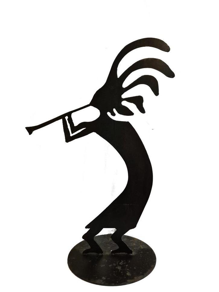 Groot vintage Sculptural Art design Silouette metaal beeld, Antiek en Kunst, Kunst | Beelden en Houtsnijwerken, Ophalen