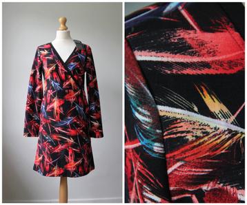 Smashed Lemon - NIEUW / rood zwarte jurk / maat 38 beschikbaar voor biedingen